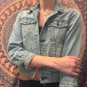 Crop jean jacket